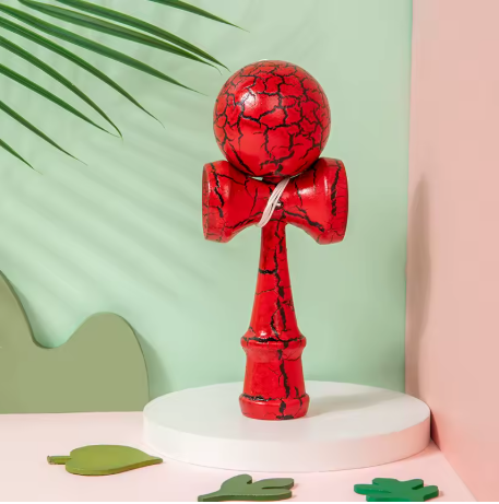 Kendama Red & Black Inferno – Putere și Precizie Fără Limite