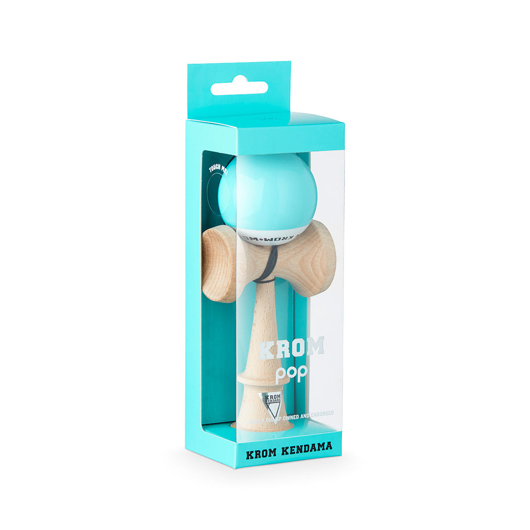 Kendama KROM Pop Aqua – Culoare Fresh și Performanță Garantată 🌊