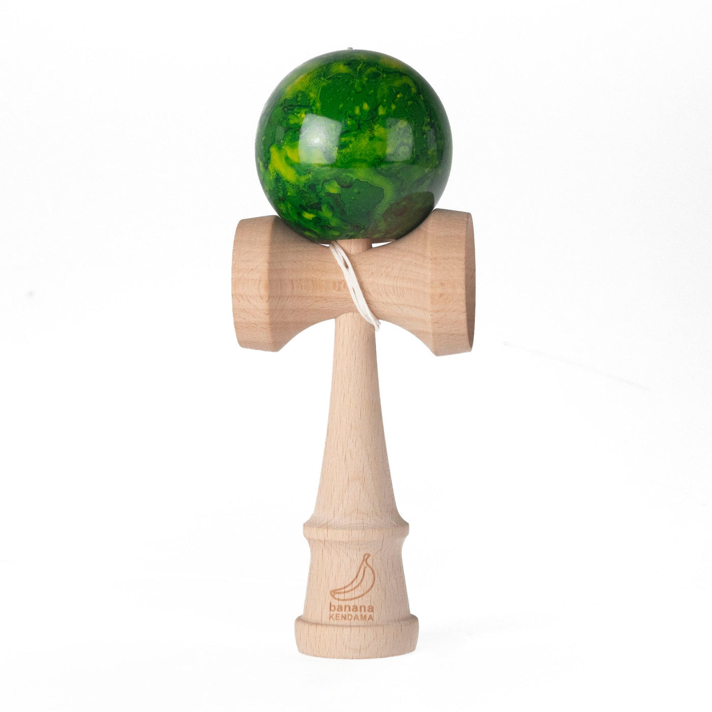 💚 Kendama Banana – Model Clasic cu Bilă Verde (Green Forest Edition)