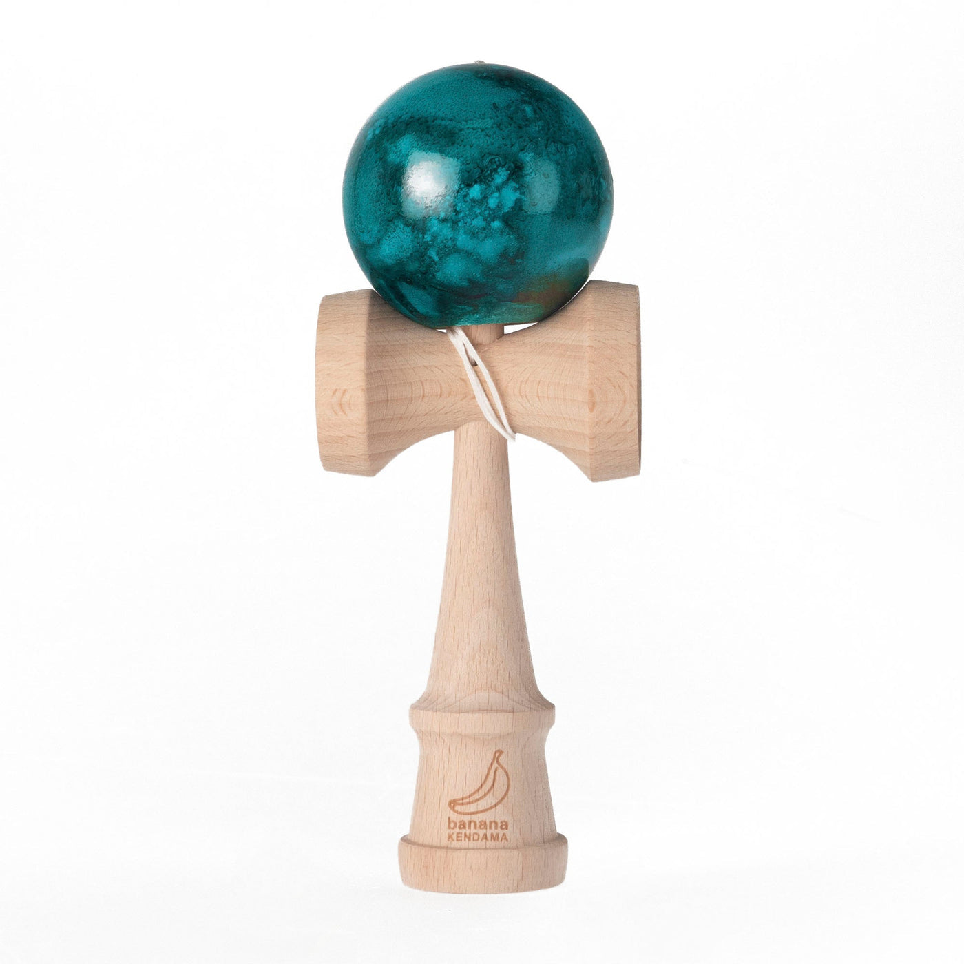 🌊 Kendama Banana – Model Clasic cu Bilă Albastru Ocean (Ocean Blue Edition)