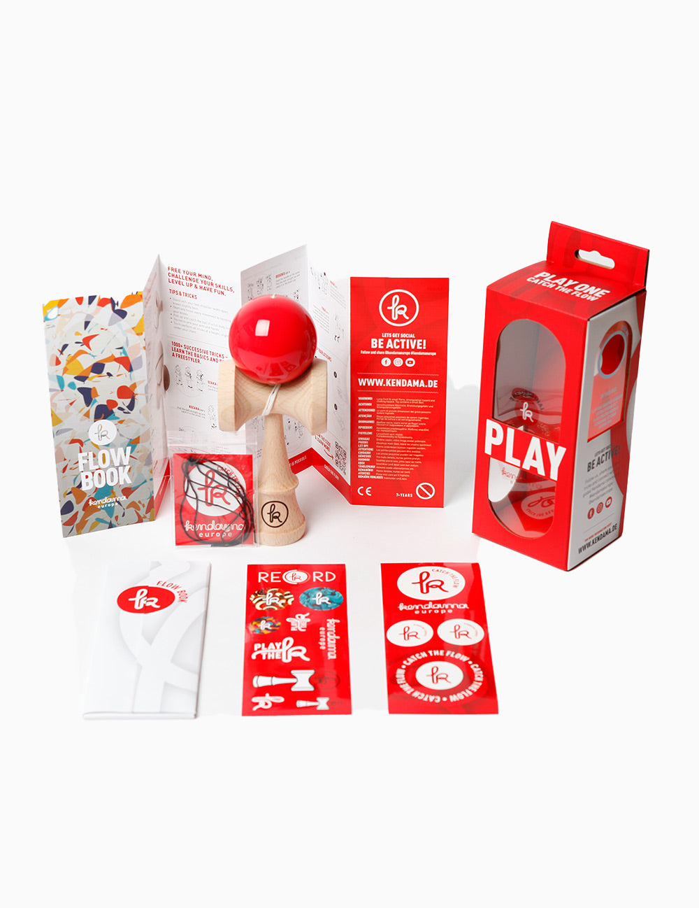 🔴 Kendama Clasică cu Bilă Roșie – Putere și Distracție 🔴
