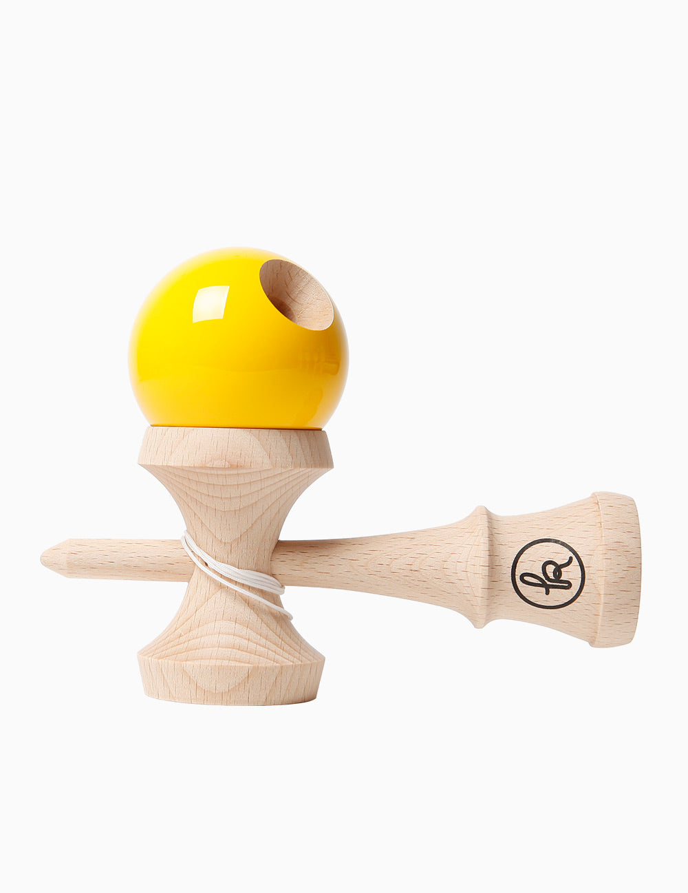 🟡 Kendama Clasică cu Bilă Galbenă – Energie și Distracție Luminoasă 🟡