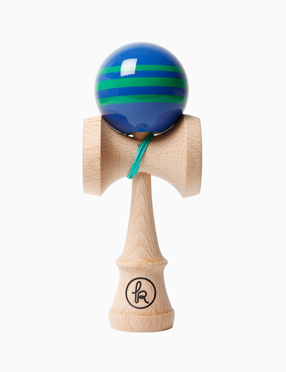 🌊 Kendama Clasică cu Bilă Albastru-Verde – Energie și Fresh Style 🌿
