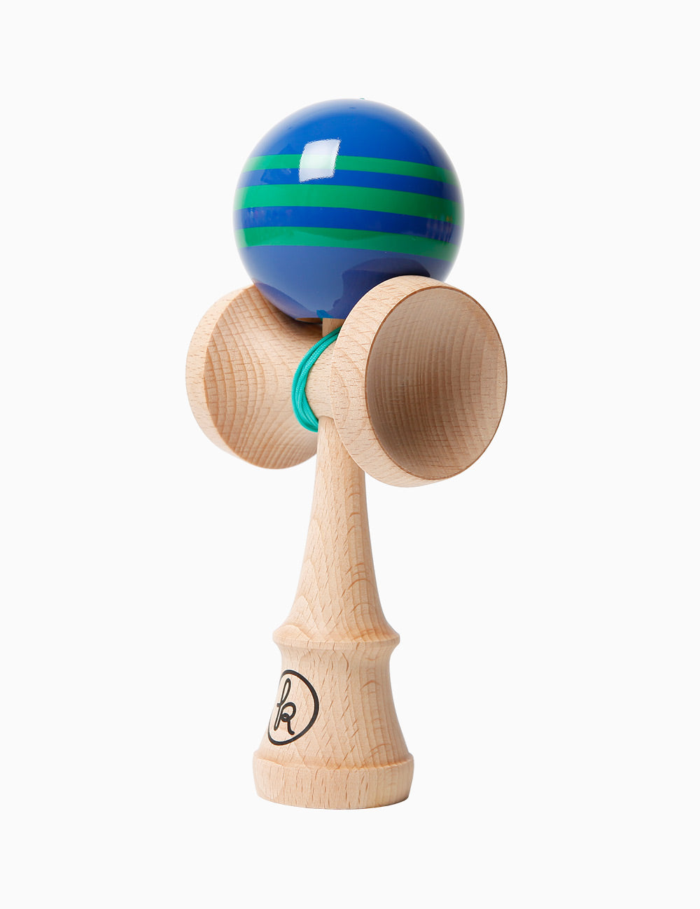 🌊 Kendama Clasică cu Bilă Albastru-Verde – Energie și Fresh Style 🌿