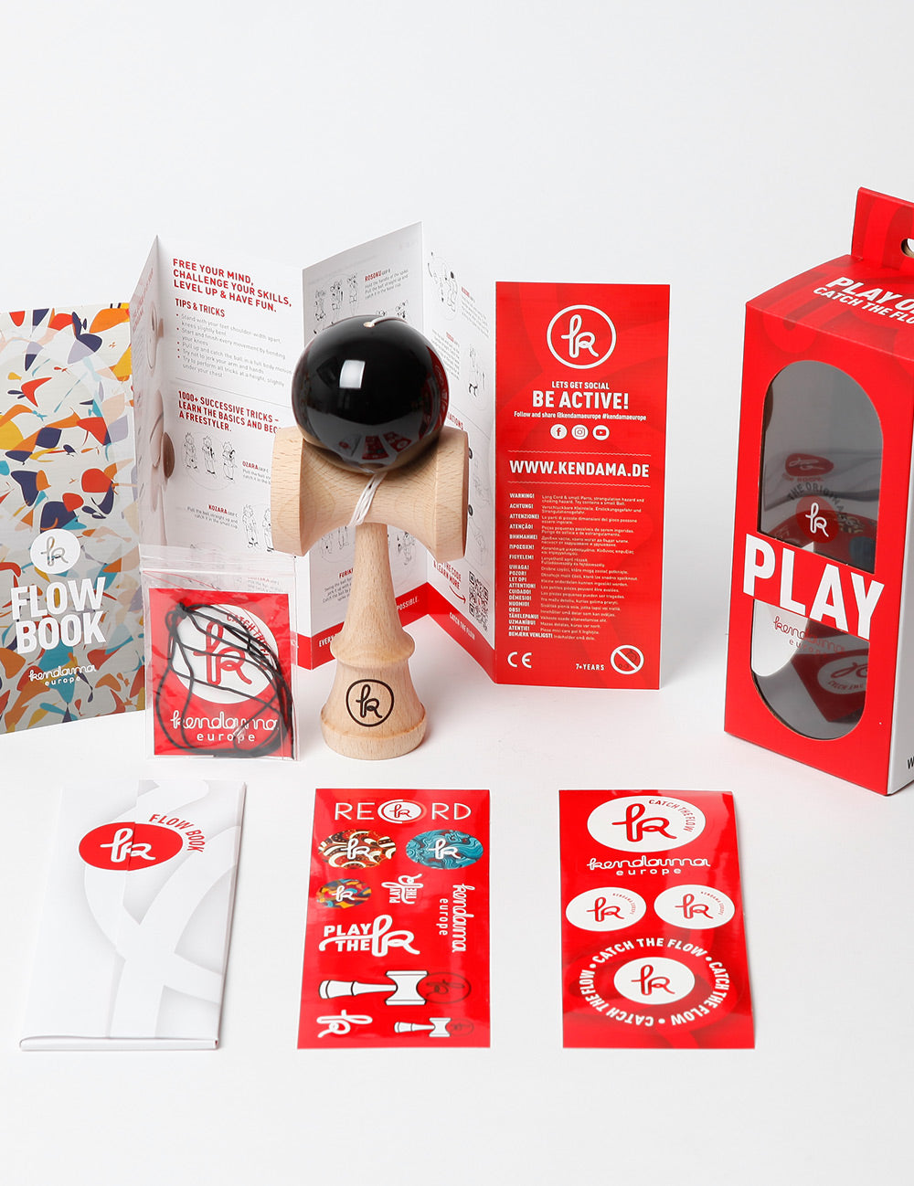 ⚫ Kendama Clasică cu Bilă Neagră – Eleganță și Control Absolut ⚫
