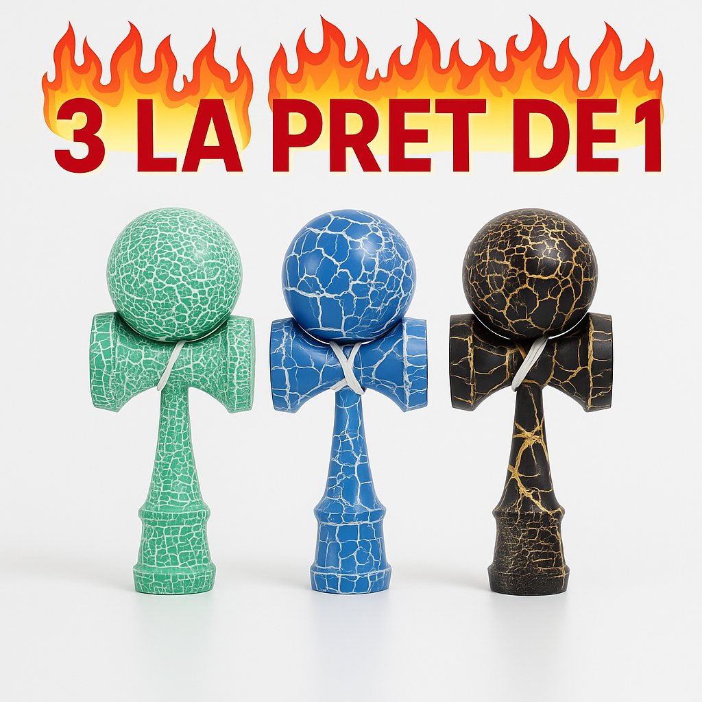 🔥 Kendama Set 3 în 1 – Design Premium, Culori Unice 🔥