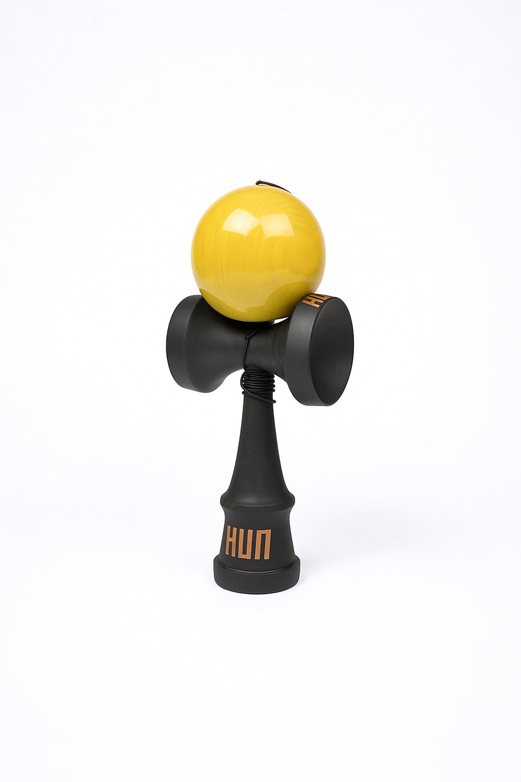 Kendama HUN „Black Panther” – Ediție Premium (Yellow/Blue)