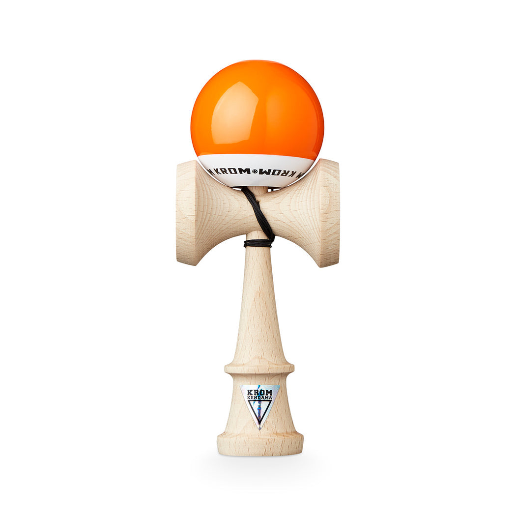 Kendama KROM POP LOL ORANGE – Originală, din lemn de calitate