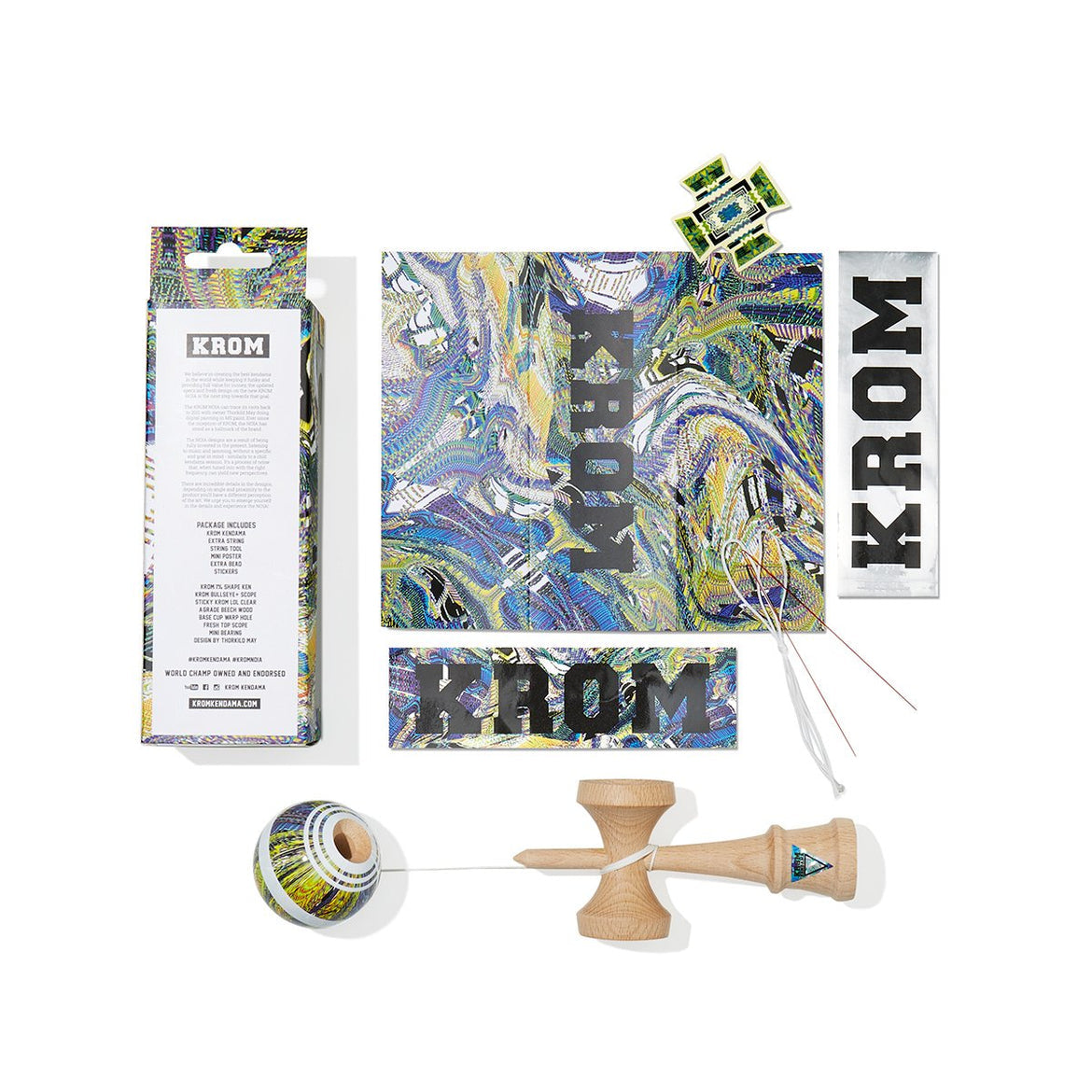 Kendama KROM NOIA 6 – Originală, din lemn de calitate