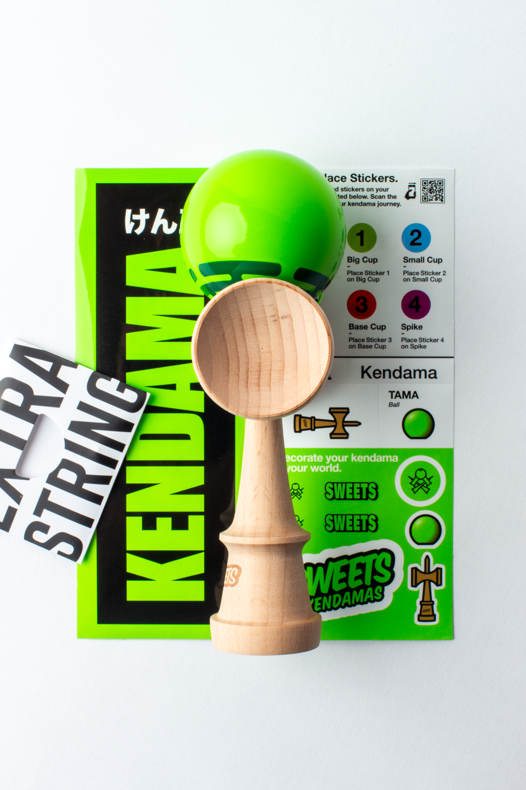 🎯 Kendama Sweets Radar – Green | Precizie și vizibilitate pentru trick-uri